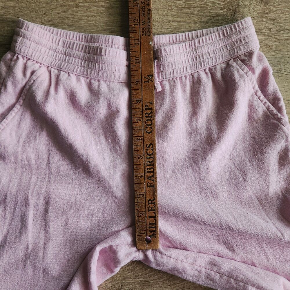 Abercrombie Kids Linen Blend Wide Leg Cotton Gauze Pants Pink Size 13/14 - Picture 7 of 11